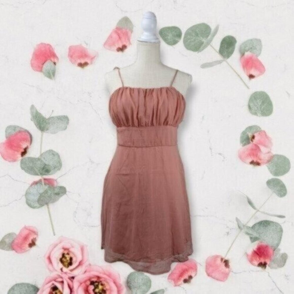 Trixxi Pink Blush Peach Mini Dress Size Large Women